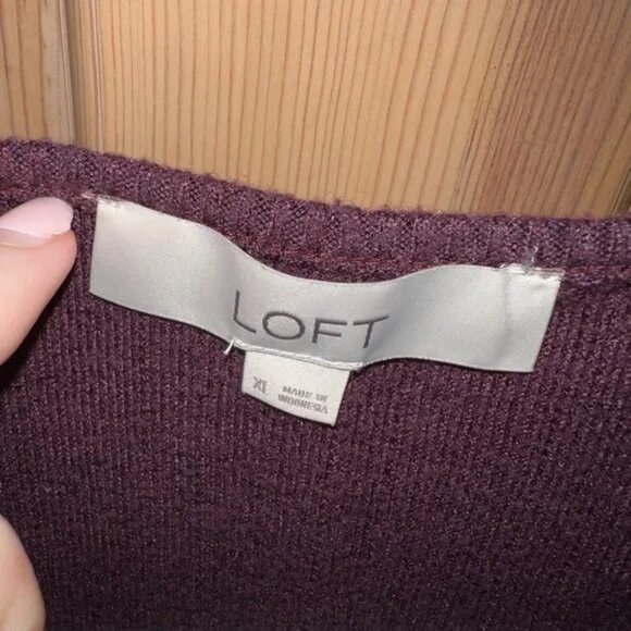SOLD | LOFT - Purple Long Sleeve Shirt - XL - Picture 2 of 3
